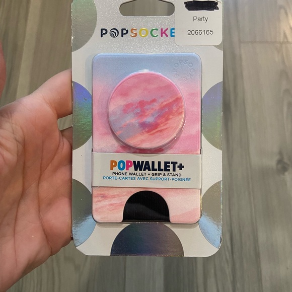 Pop Socket Wallet - Pink Clouds - Picture 3 of 3